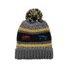 Yellow Knit Cuff Hat With Embroidered Trucks - Toddler Grand Sierra Apparel & Accessories - Winter - Kids - Hats