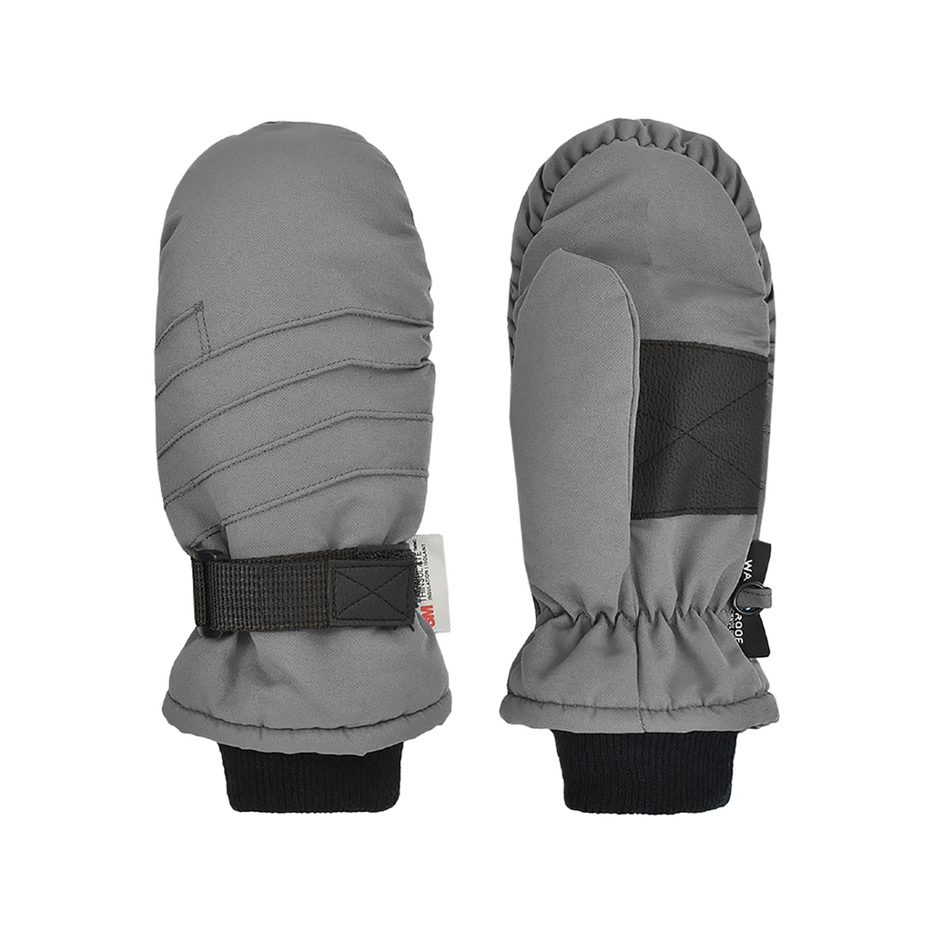 Gray Tusser Ski Mitten With Thinsulate - Darks - Kids Grand Sierra Apparel & Accessories - Winter - Kids - Mittens & Gloves