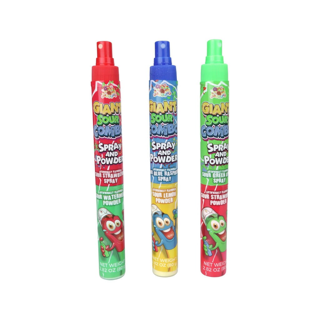 Albert's Giant Sour Combo Spray And Powder Candy Grandpa Joe's Candy Candy, Chocolate & Gum