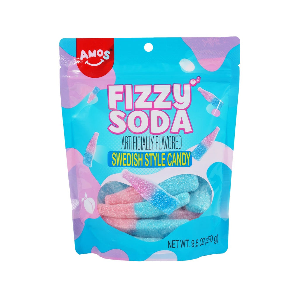 Amos Fizzy Soda Swedish Style Candy Grandpa Joe's Candy Candy, Chocolate & Gum