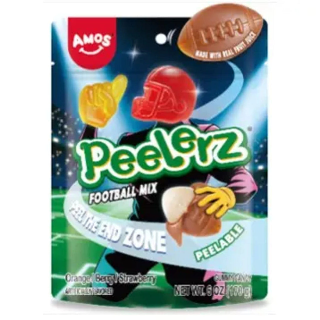 Amos Gummy Peelerz Le Football Mix Candy Grandpa Joe's Candy Candy, Chocolate & Gum