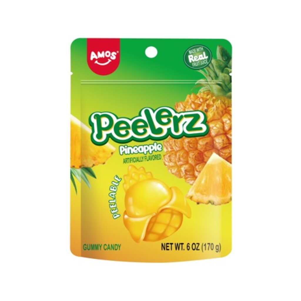 Amos Gummy Peelerz Pineapple Candy Grandpa Joe's Candy Candy, Chocolate & Gum