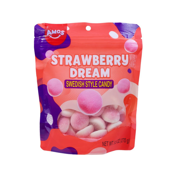 Amos Strawberry Dream Swedish Style Candy Grandpa Joe's Candy Candy, Chocolate & Gum