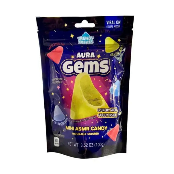 Aura Gems Mini ASMR Candy Grandpa Joe's Candy Candy, Chocolate & Gum