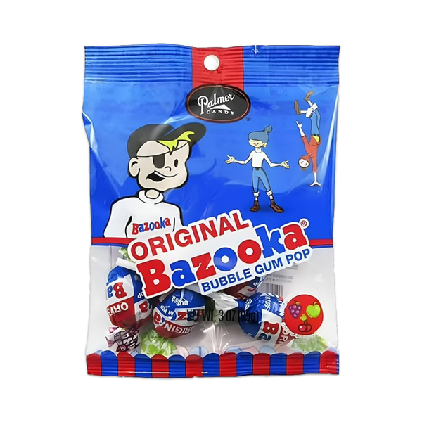 Bazooka Original Bubble Gum Pops Grandpa Joe's Candy Candy, Chocolate & Gum