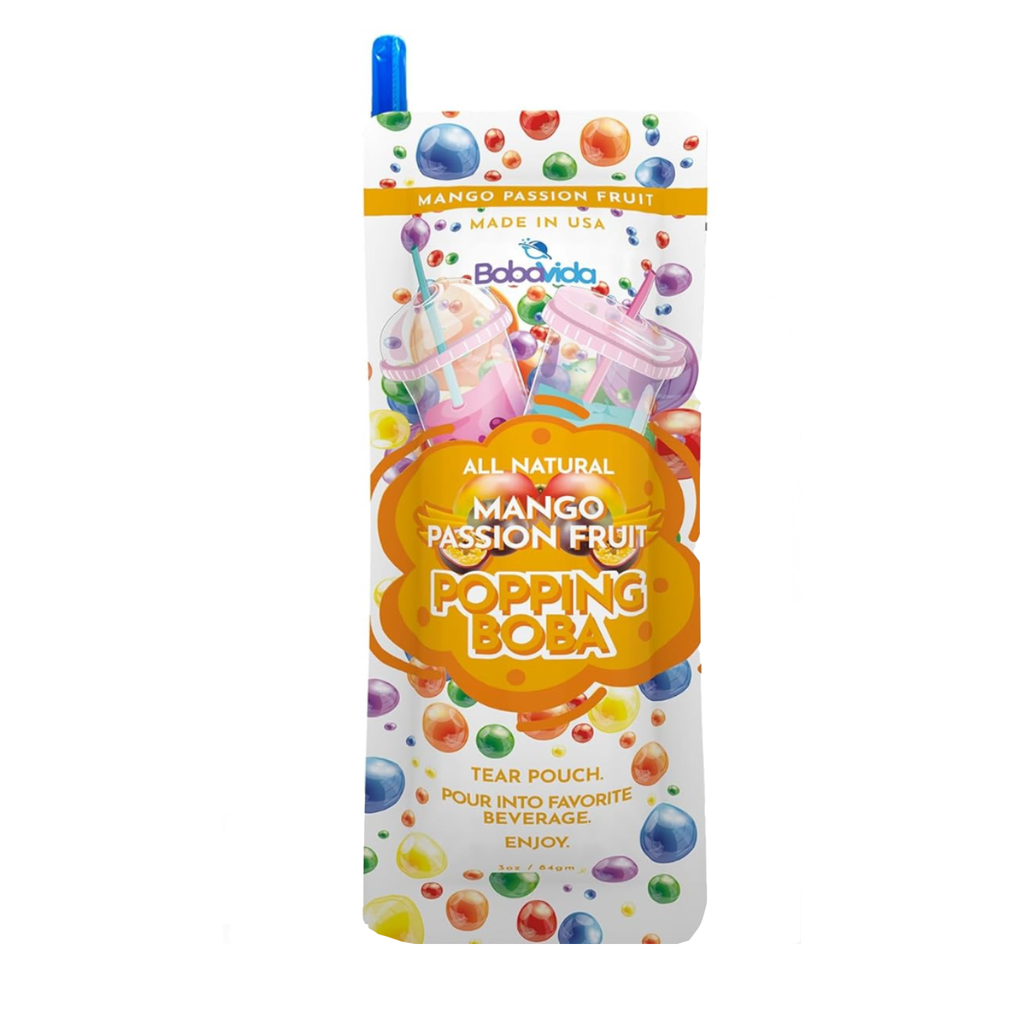 BobaVida Mango Passionfruit Boba Pearls Grandpa Joe's Candy Candy, Chocolate & Gum