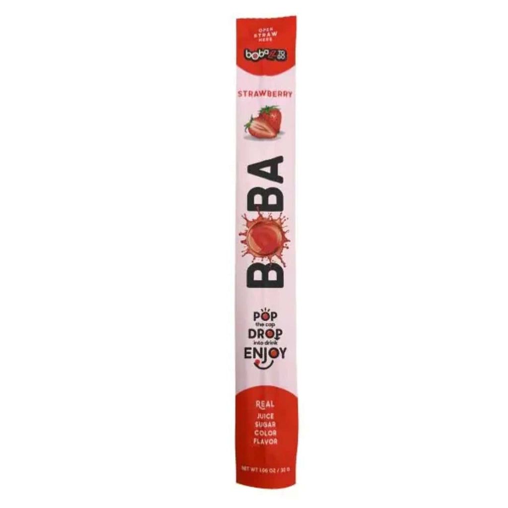 Bobazz To Go Boba Strawberry Boba Straw Candy Grandpa Joe's Candy Candy, Chocolate & Gum