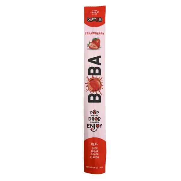 Bobazz To Go Boba Strawberry Boba Straw Candy Grandpa Joe's Candy Candy, Chocolate & Gum