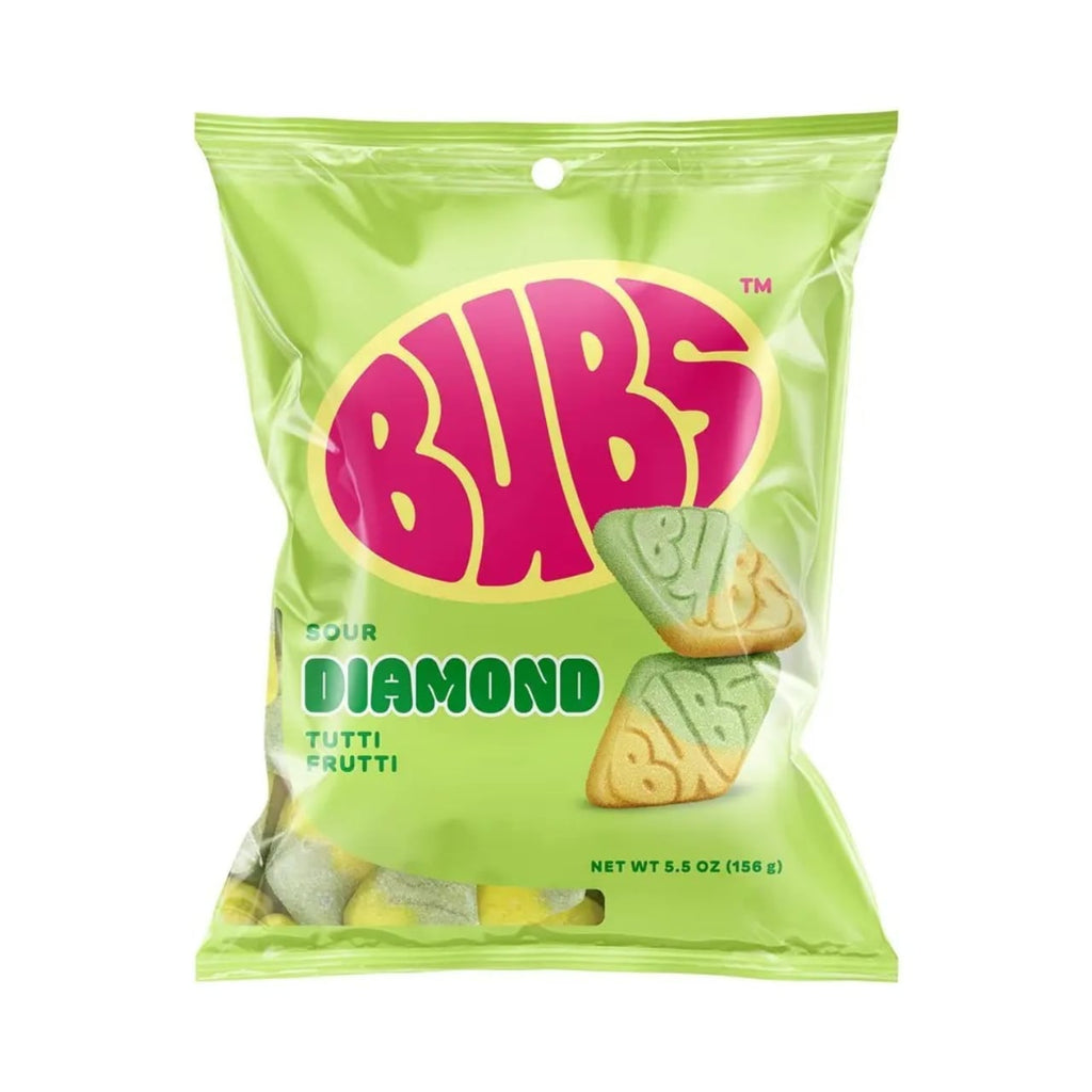 BUBS Sour Tutti Frutti Diamond Sour Foam Candy Grandpa Joe's Candy Candy, Chocolate & Gum