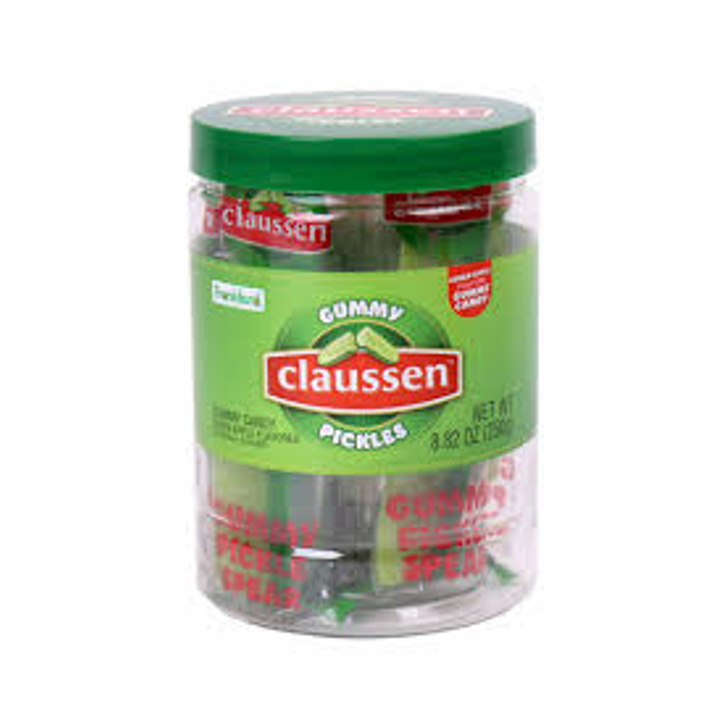 Claussen Jar Of Gummy Pickle Spears Grandpa Joe's Candy Candy, Chocolate & Gum