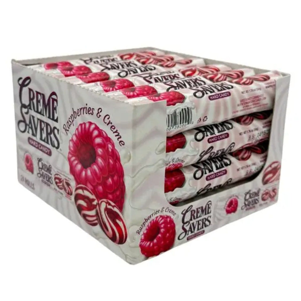 Creme Savers Rolls Raspberries & Creme Candy Grandpa Joe's Candy Candy, Chocolate & Gum