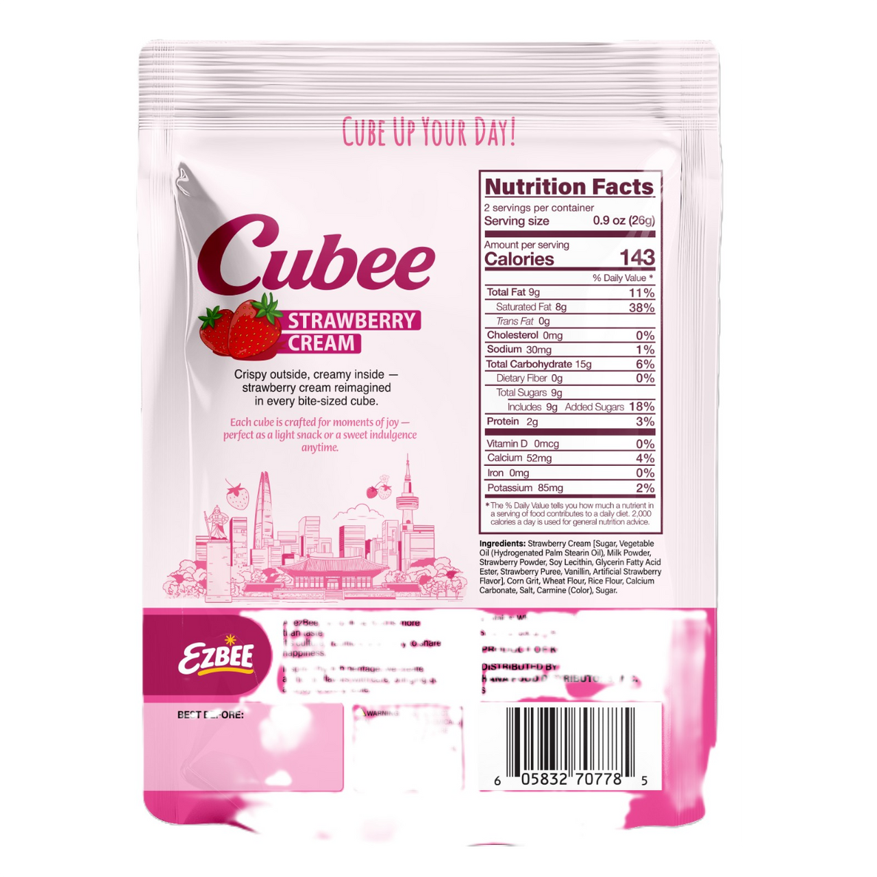 Cubee Strawberry Cream Cube Snack Candy – Urban General Store