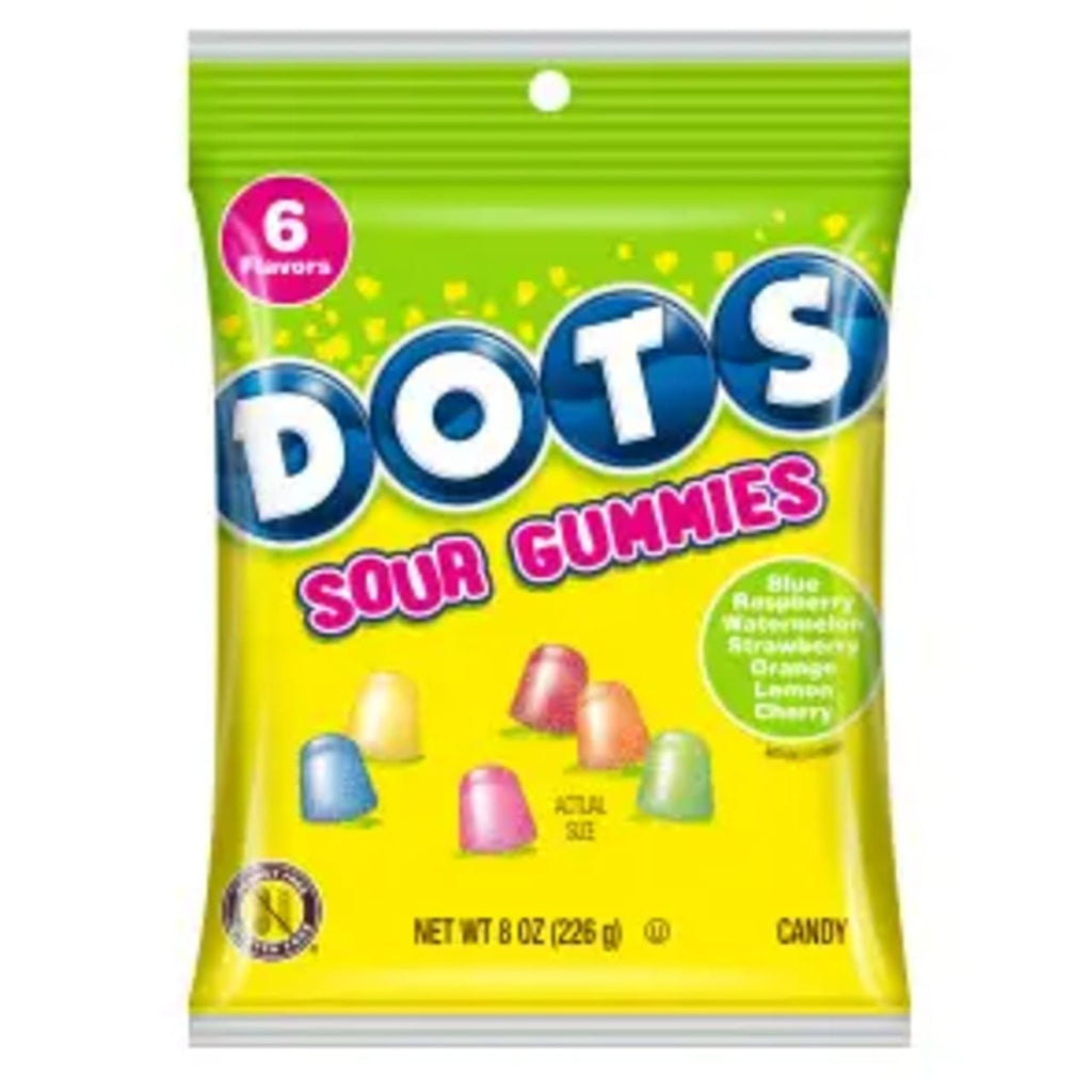 Dots Sour Gummies Candy Grandpa Joe's Candy Candy, Chocolate & Gum