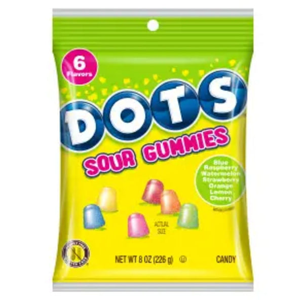 Dots Sour Gummies Candy Grandpa Joe's Candy Candy, Chocolate & Gum