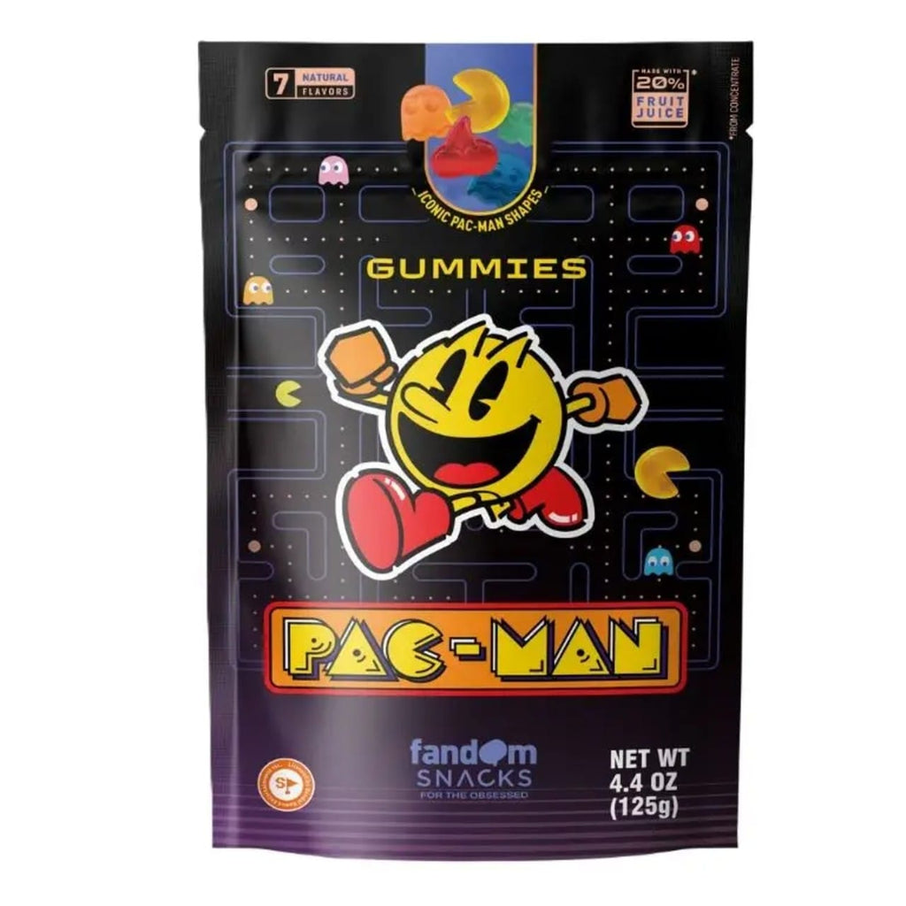 Fandom Snacks Pac-Man Iconic Shaped Gummies Grandpa Joe's Candy Candy, Chocolate & Gum