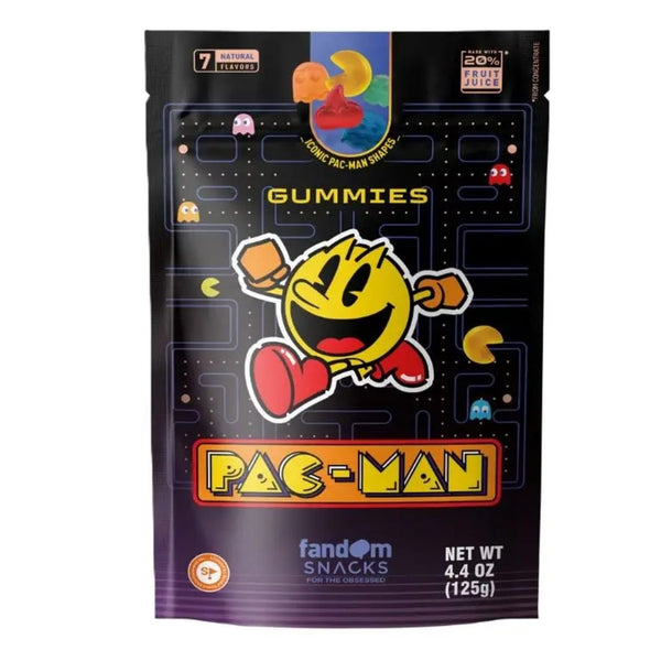 Fandom Snacks Pac-Man Iconic Shaped Gummies Grandpa Joe's Candy Candy, Chocolate & Gum