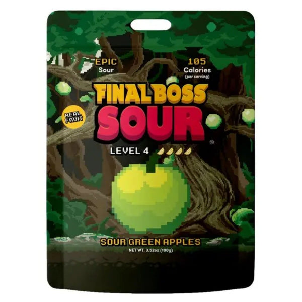 Final Boss Sour Level 4 Green Apples Candy Grandpa Joe's Candy Candy, Chocolate & Gum