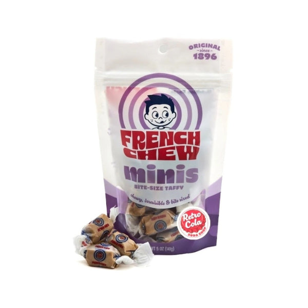 French Chew Minis Bite-Size Taffy Retro Cola Candy Grandpa Joe's Candy Candy, Chocolate & Gum