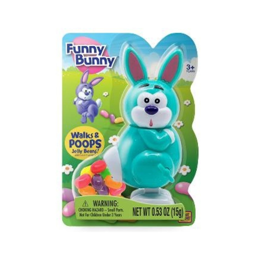 Funny Bunny Windup Walk And Poop Jelly Bean Dispenser Grandpa Joe's Candy Candy, Chocolate & Gum