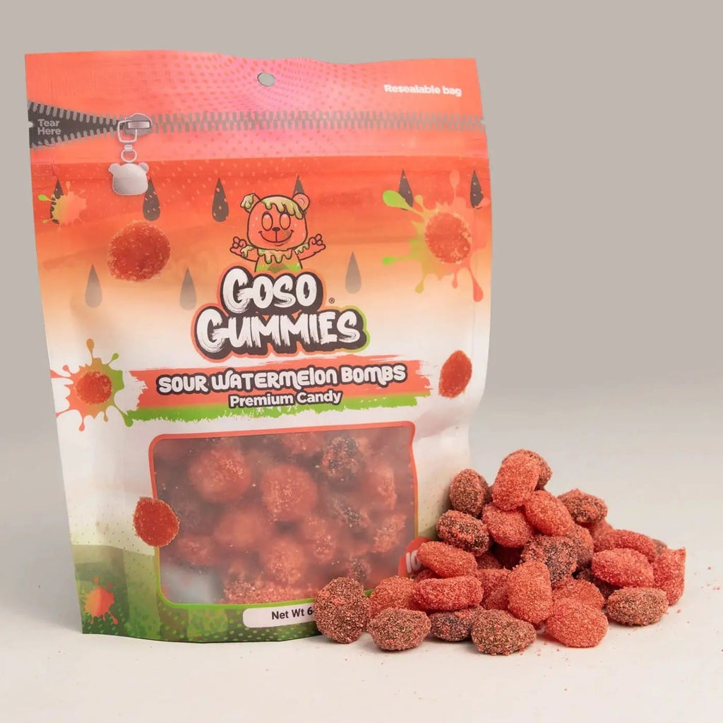 Goso Gummies Sour Watermelon Bombs Candy Grandpa Joe's Candy Candy, Chocolate & Gum