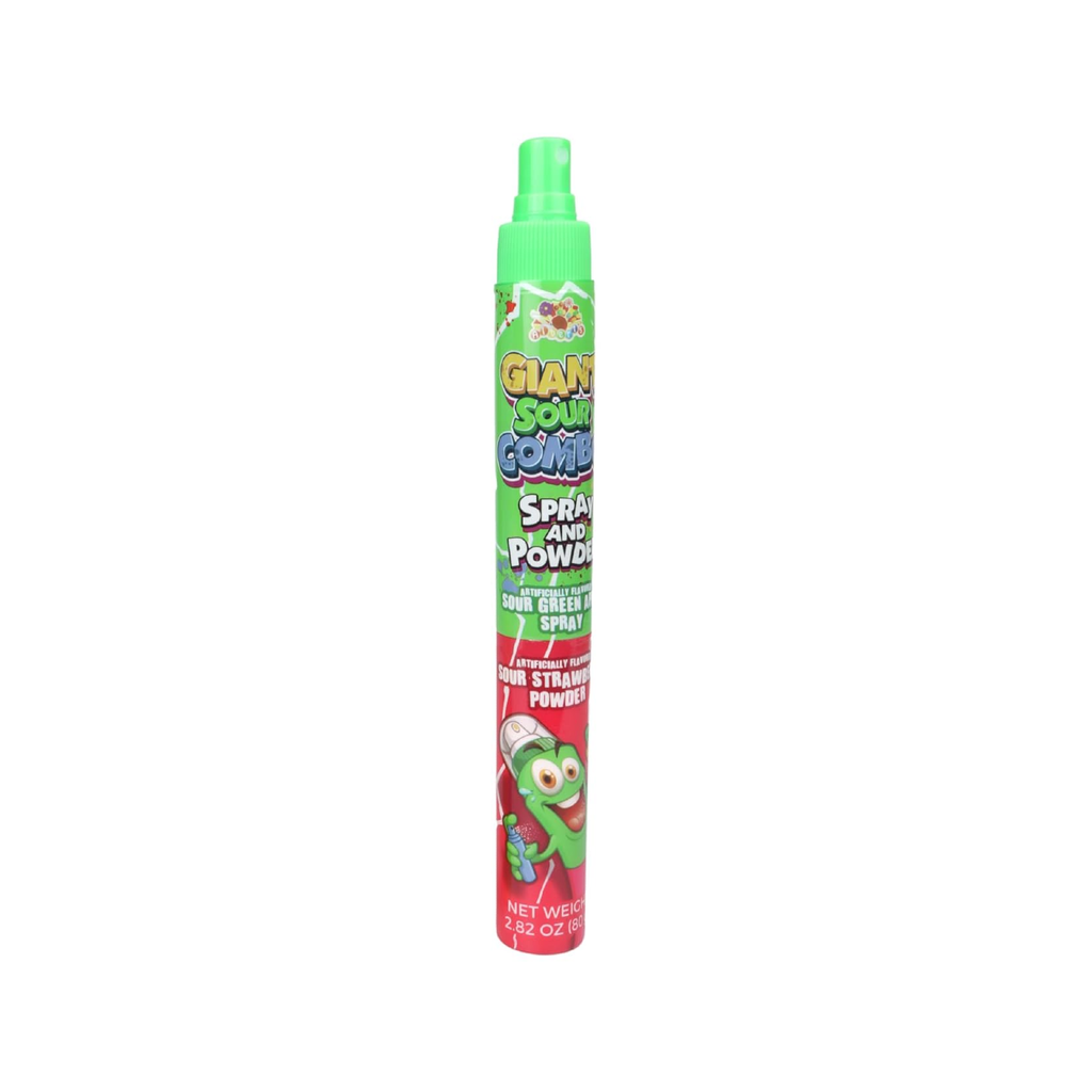 Green Apple/Strawberry Albert's Giant Sour Combo Spray And Powder Candy Grandpa Joe's Candy Candy, Chocolate & Gum