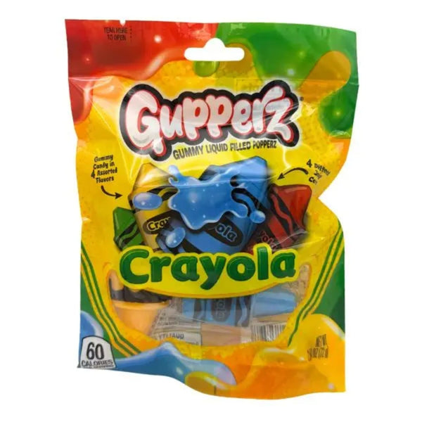 Gupperz Crayola Liquid Filled Gummy Candy Grandpa Joe's Candy Candy, Chocolate & Gum