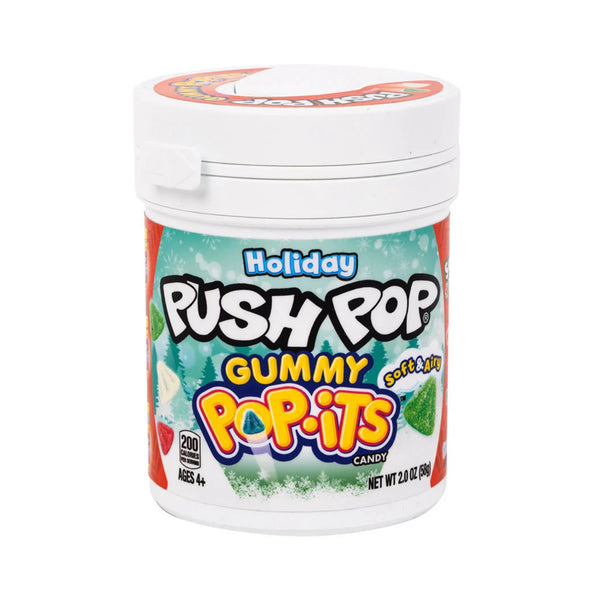 Holiday Push Pop Gummy Pop Its Candy Grandpa Joe's Candy Candy, Chocolate & Gum - Holiday