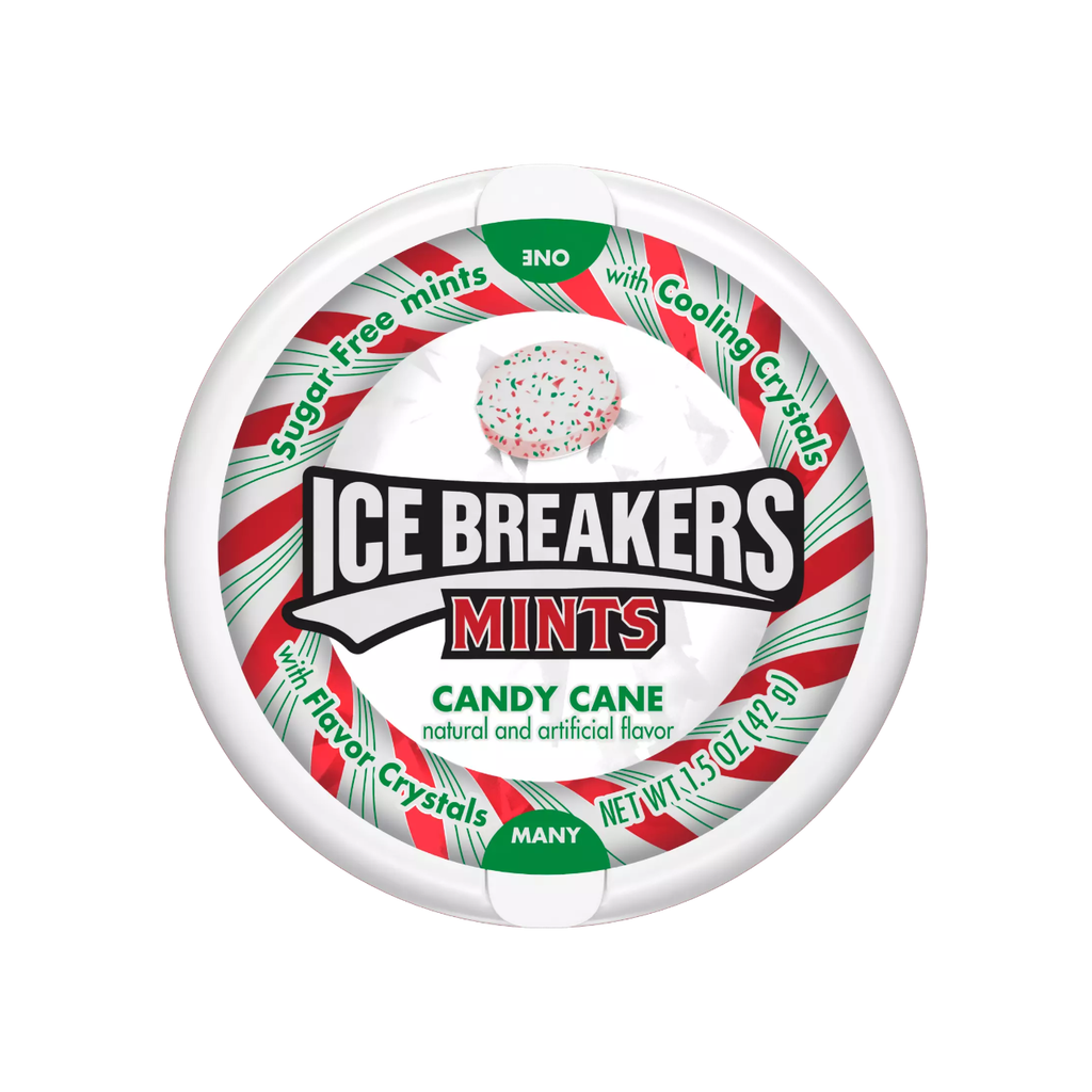 Ice Breakers Candy Cane Mints Grandpa Joe's Candy Candy, Chocolate & Gum - Holiday