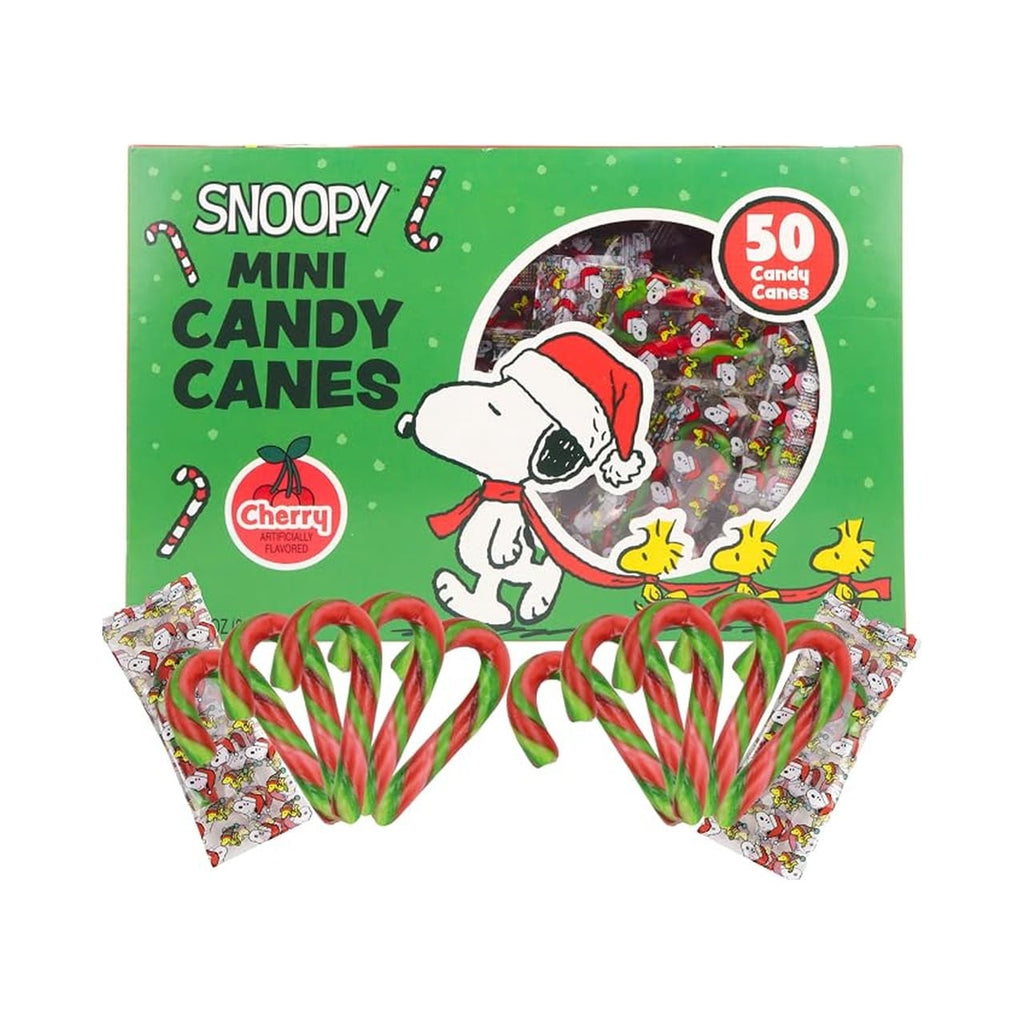 Snoopy Mini Candy Canes Grandpa Joe's Candy Candy, Chocolate & Gum - Holiday