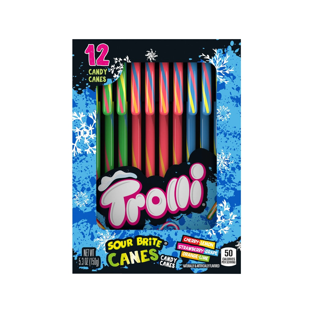 Trolli Holiday Sour Brite Candy Canes Grandpa Joe's Candy Candy, Chocolate & Gum - Holiday