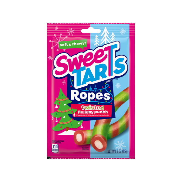 Twisted Holiday Punch SweeTarts Ropes Grandpa Joe's Candy Candy, Chocolate & Gum - Holiday