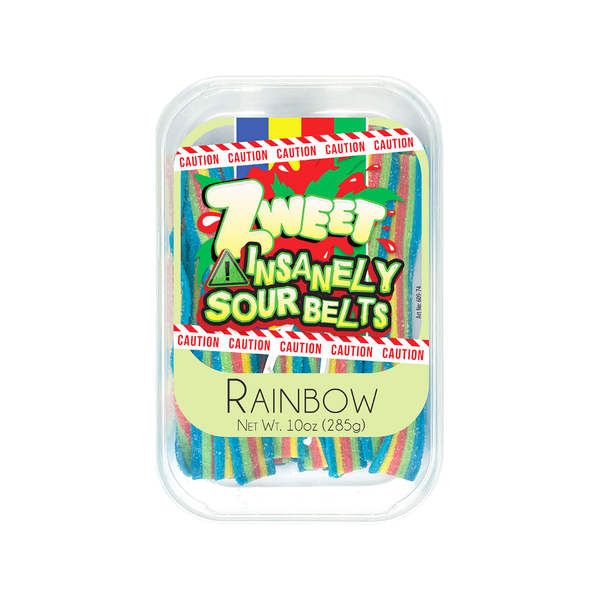 Insanely Sour Rainbow Belts Candy Grandpa Joe's Candy Candy, Chocolate & Gum