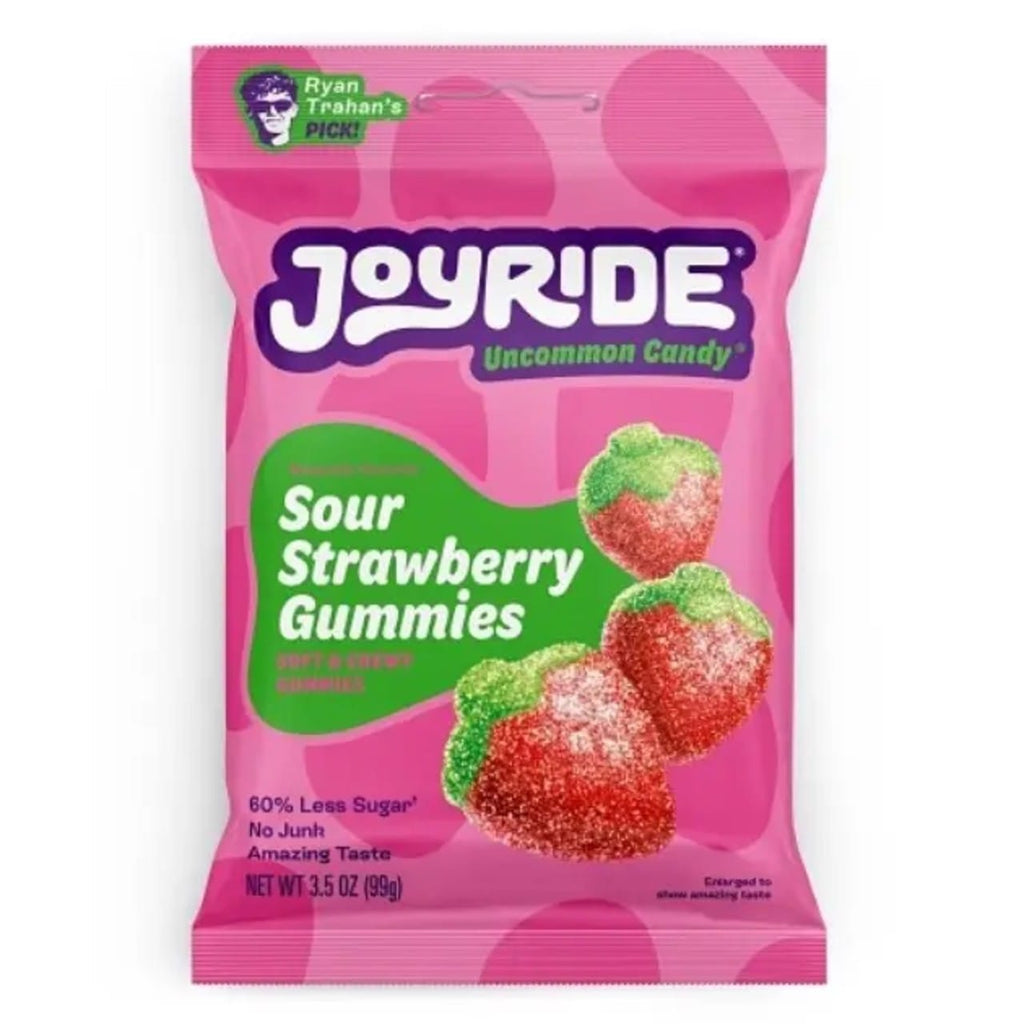 Joyride Sour Strawberry Gummies Candy Grandpa Joe's Candy Candy, Chocolate & Gum