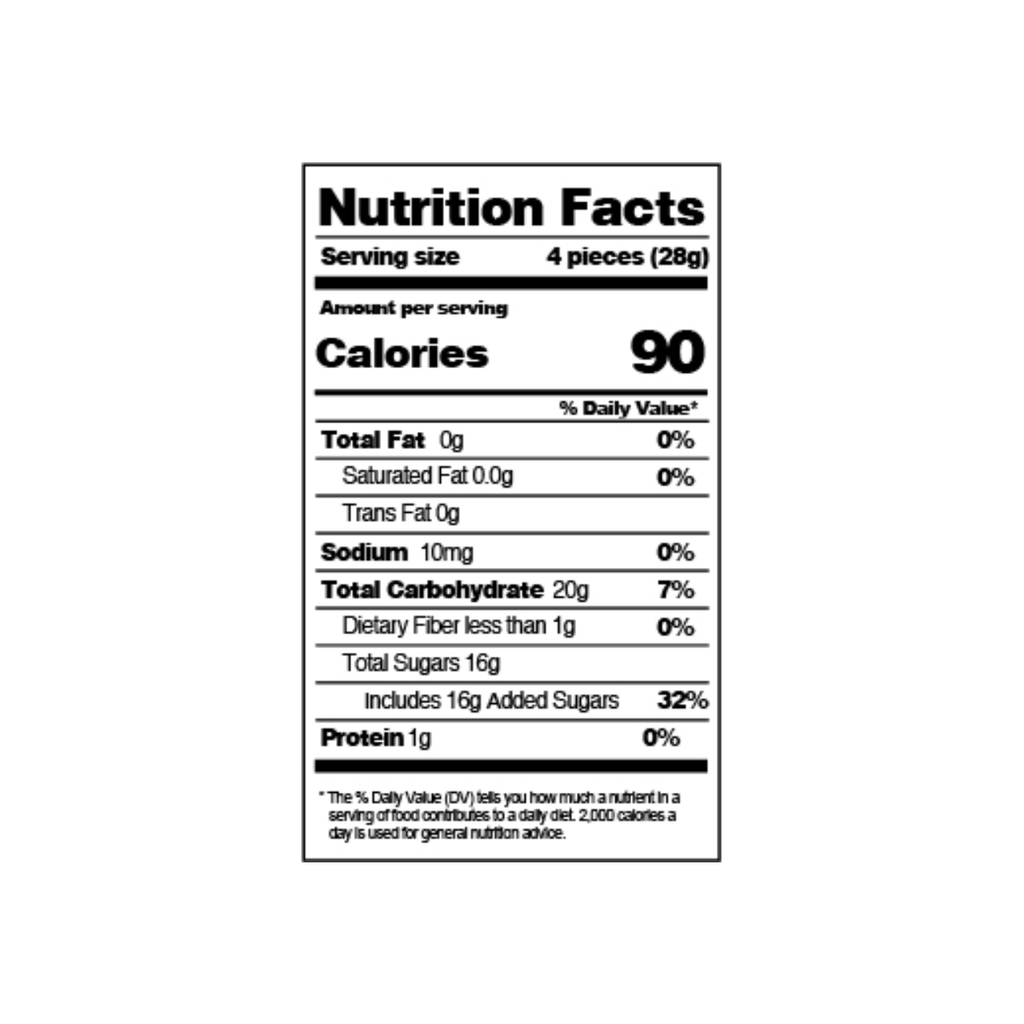 Juicy Drop Mystery Cube Candy - Original Grandpa Joe's Candy Candy, Chocolate & Gum