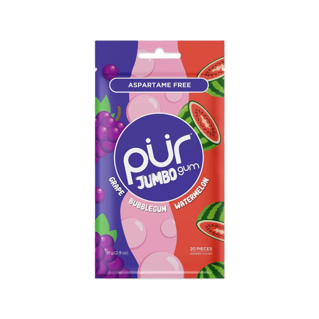 Jumbo Grape Bubblegum Watermelon Pur Gum Grandpa Joe's Candy Candy, Chocolate & Gum