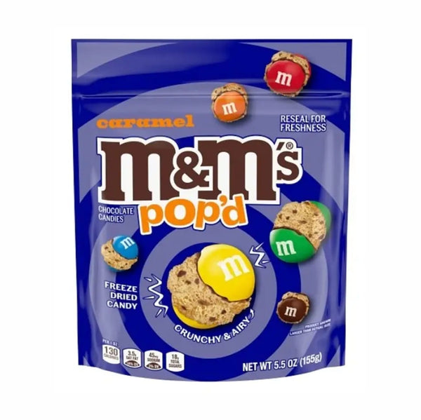 M&M's Pop'd Caramel Freeze Dried Candy Grandpa Joe's Candy Candy, Chocolate & Gum