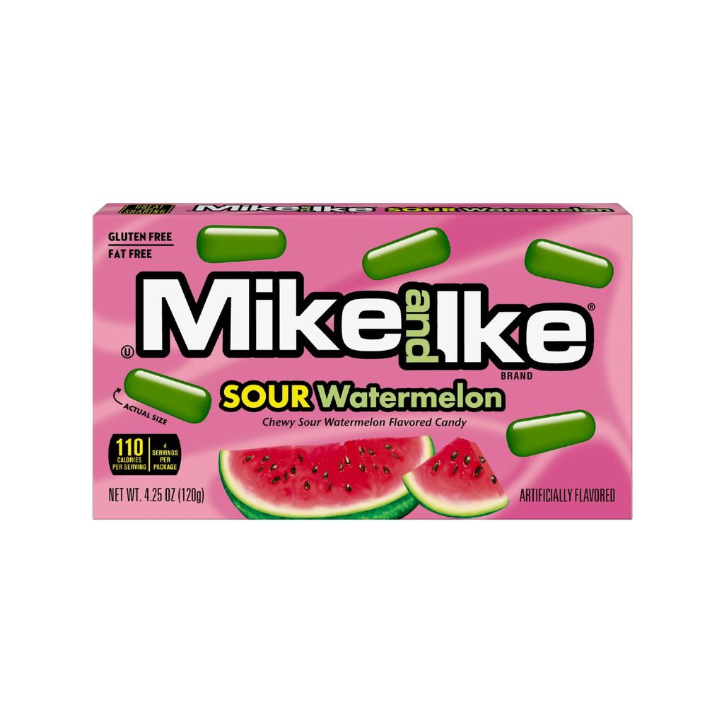 Mike And Ike Sour Watermelon Theater Box Grandpa Joe's Candy Candy, Chocolate & Gum