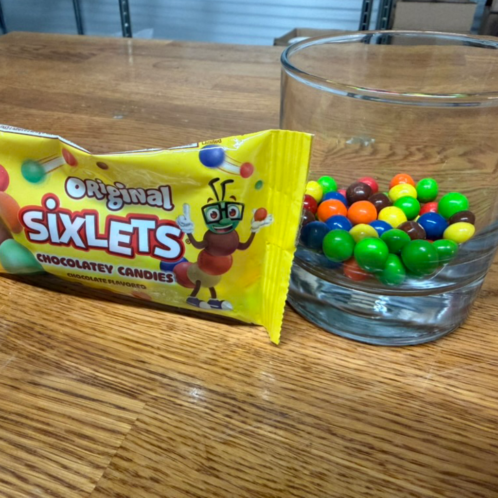 Original Sixlets Chocolatey Candies - Pocket Size Bag Grandpa Joe's Candy Candy, Chocolate & Gum