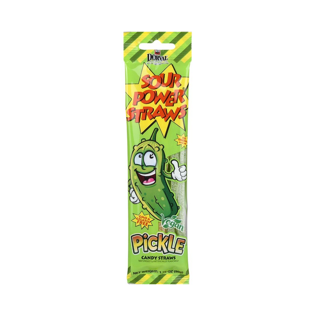 Pickle Candy Sour Power Straws Grandpa Joe's Candy Candy, Chocolate & Gum