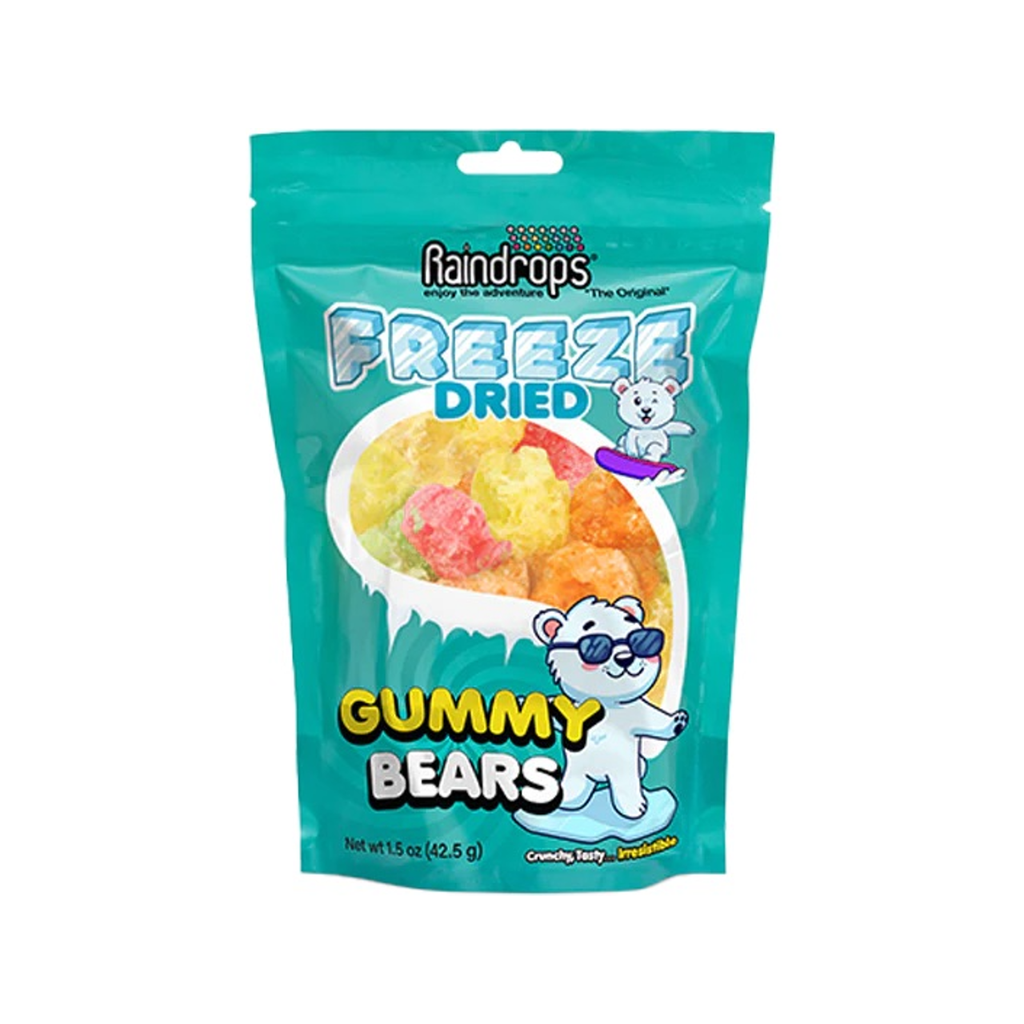 Raindrops Freeze Dried Gummy Bears Grandpa Joe's Candy Candy, Chocolate & Gum