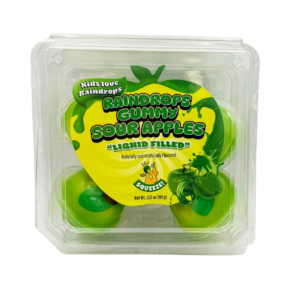 Raindrops Gummy Liquid Filled Sour Apple Candy Grandpa Joe's Candy Candy, Chocolate & Gum