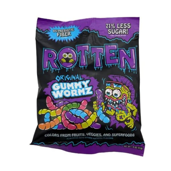Rotten Original Gummy Wormz Candy Grandpa Joe's Candy Candy, Chocolate & Gum