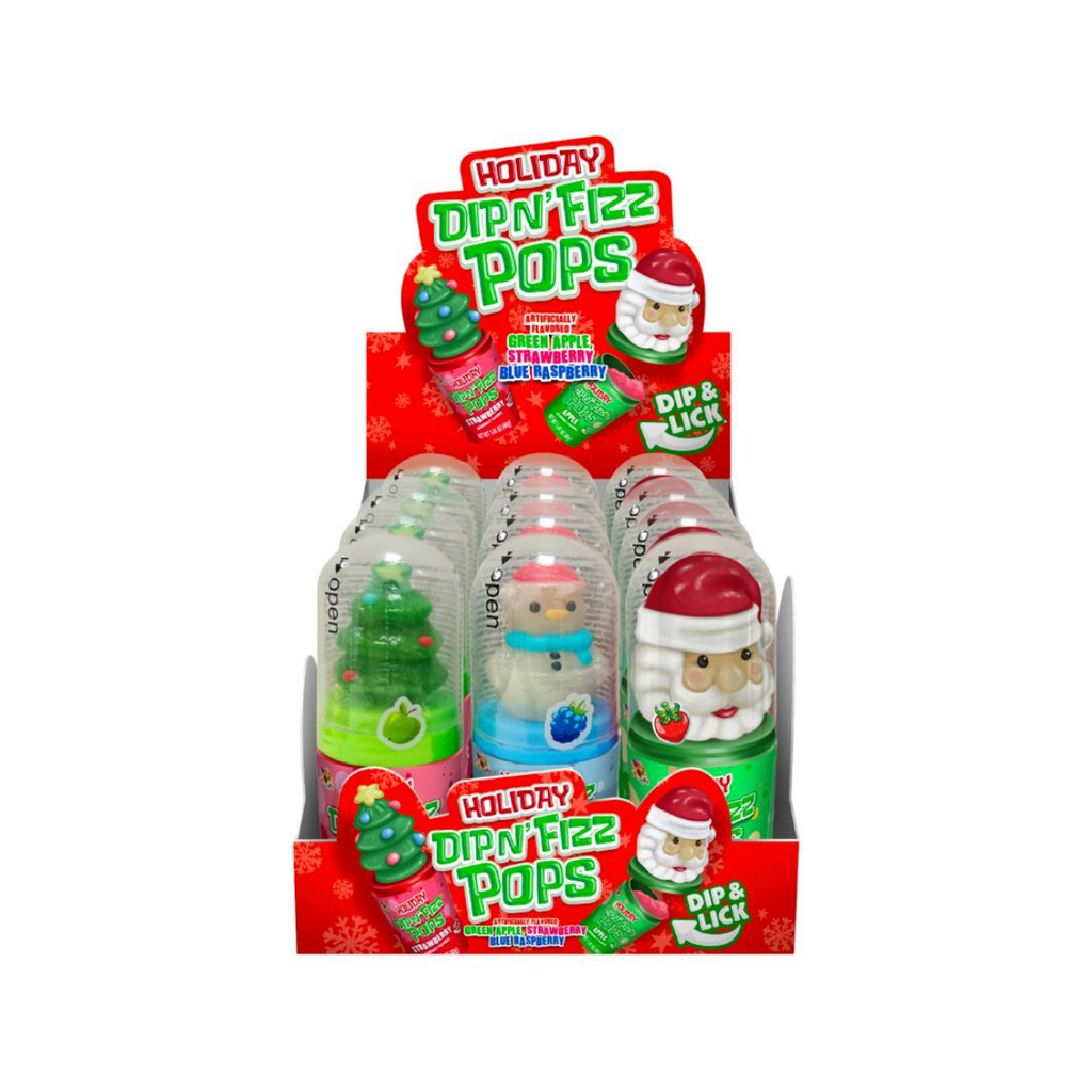 Santa (Green Apple) Holiday Dip N Fizz Candy Grandpa Joe's Candy Candy, Chocolate & Gum