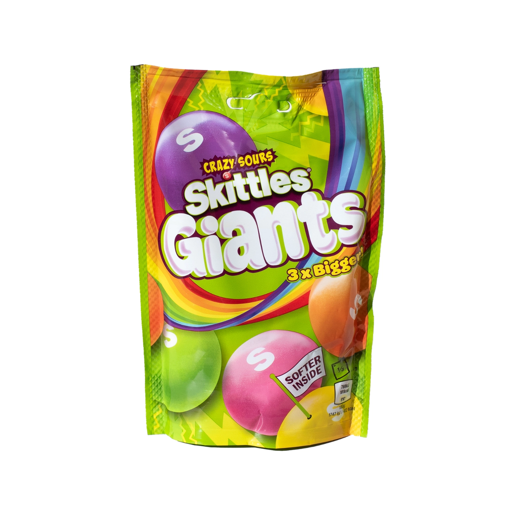 Skittles Giants Crazy Sour Candy Grandpa Joe's Candy Candy, Chocolate & Gum