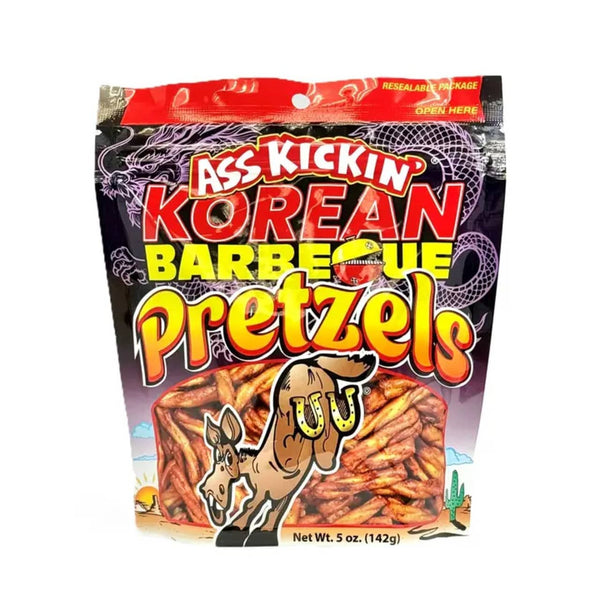 Ass Kickin' Pretzels Korean BBQ Snack Grandpa Joe's Candy Candy, Chocolate & Gum - Snack Foods