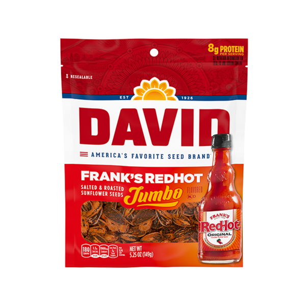 David Sunflower Seeds - Frank's Red Hot Flavor Grandpa Joe's Candy Candy, Chocolate & Gum - Snack Foods