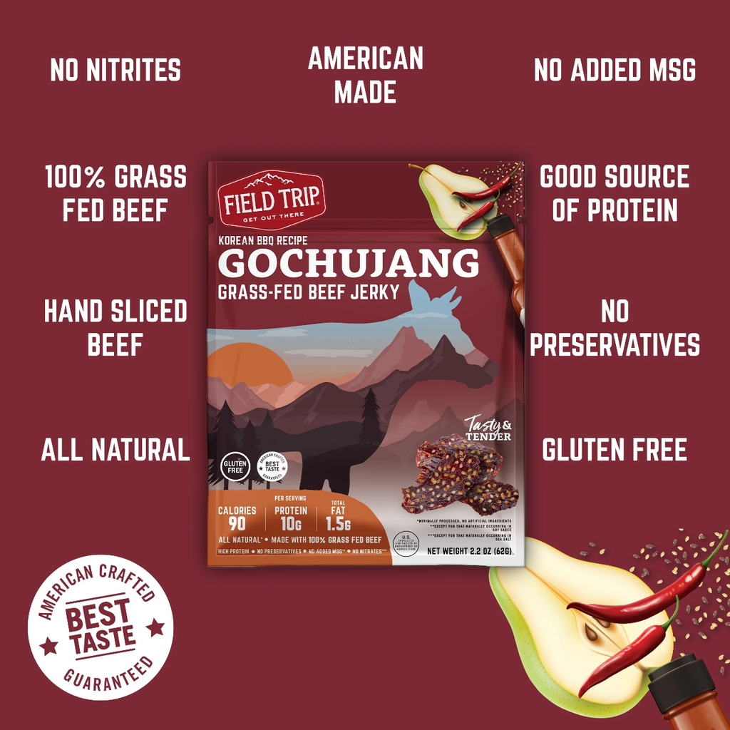 Korean BBQ Recipe Gochujang Beef Jerky Grandpa Joe's Candy Candy, Chocolate & Gum - Snack Foods