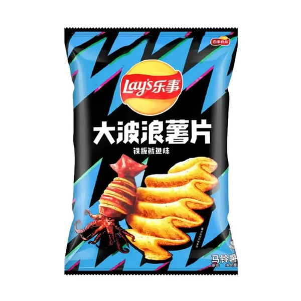 Lay's Big Wave Sizzling Grilled Squid Chips Grandpa Joe's Candy Candy, Chocolate & Gum - Snack Foods