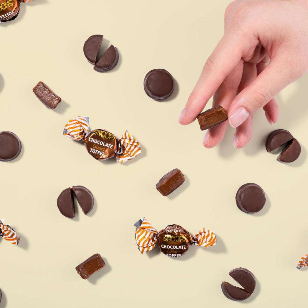 Snoopy Toffee Candy - Caramel Chocolate Flavor Grandpa Joe's Candy Candy, Chocolate & Gum