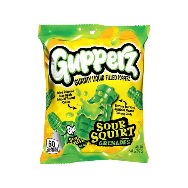 Sour Squirt Grenade Gupperz Grandpa Joe's Candy Candy, Chocolate & Gum